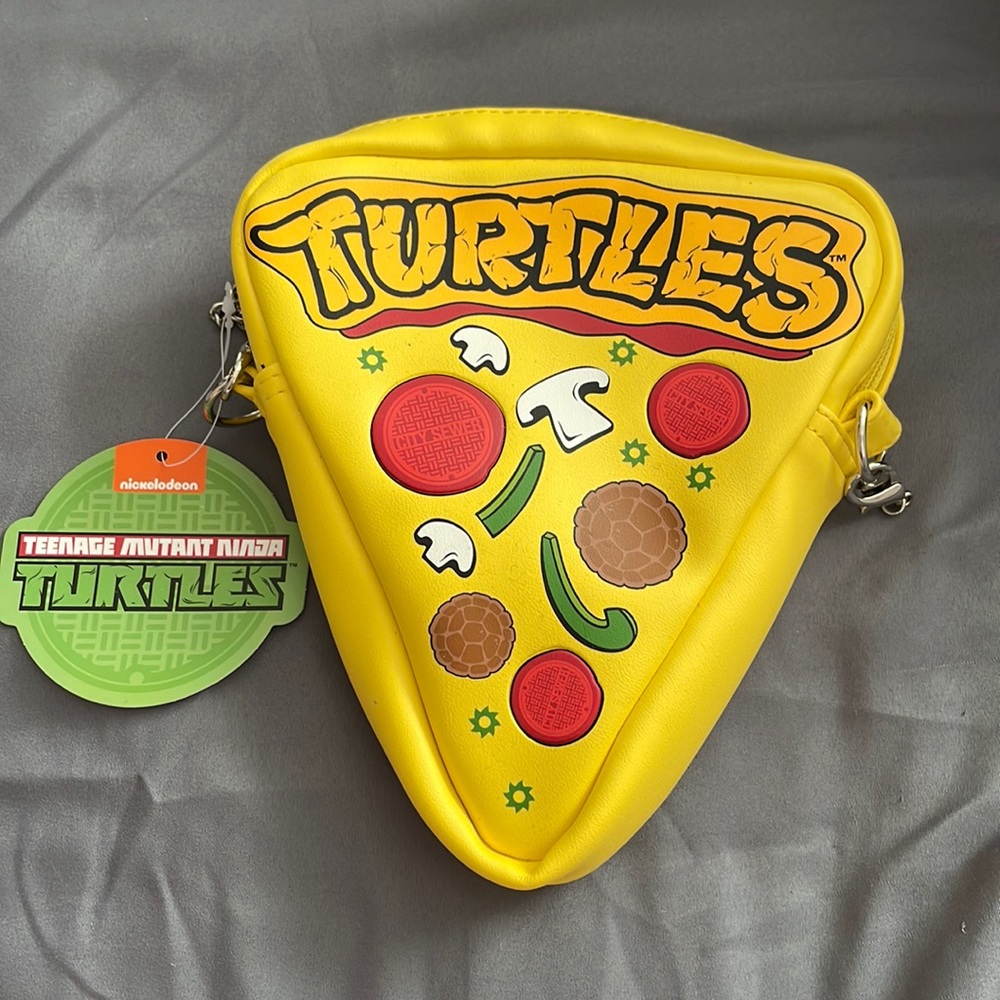 Nickelodeon Yellow Teenage Mutant Ninja Turtles Pizza Slice Bag